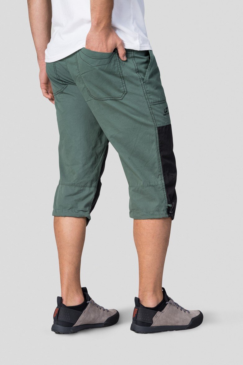 Mens 34 Long Length Shorts Elastic Waist Baggy Casual Drawstring Capri  Pants UK  Inox Wind