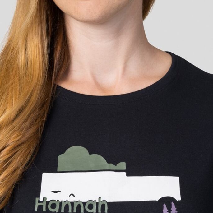 Tričko - krátký rukáv HANNAH CHUCKI Lady, anthracite