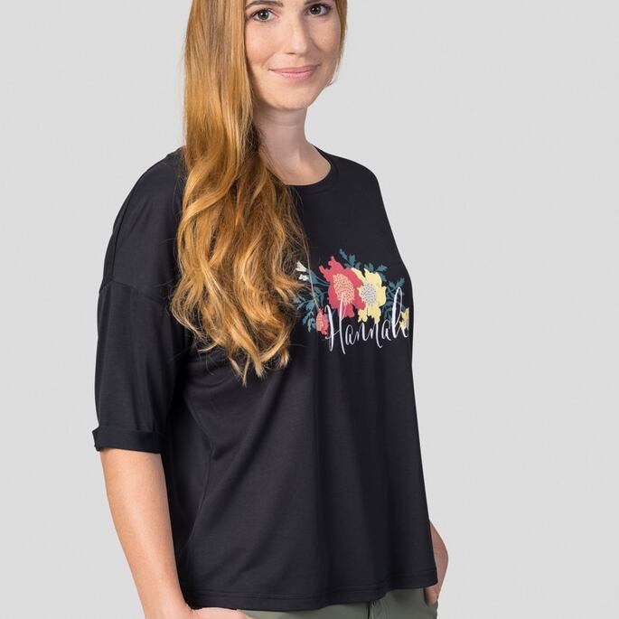 Tričko - krátký rukáv HANNAH CLEA Lady, anthracite
