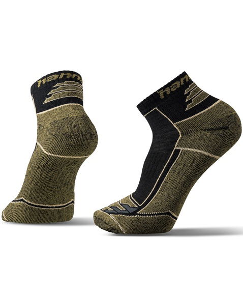 Ponožky HANNAH WALK LITE Man, anthracite/green