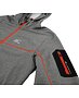 Mikina HANNAH TELFORD Man, light gray mel (orange)
